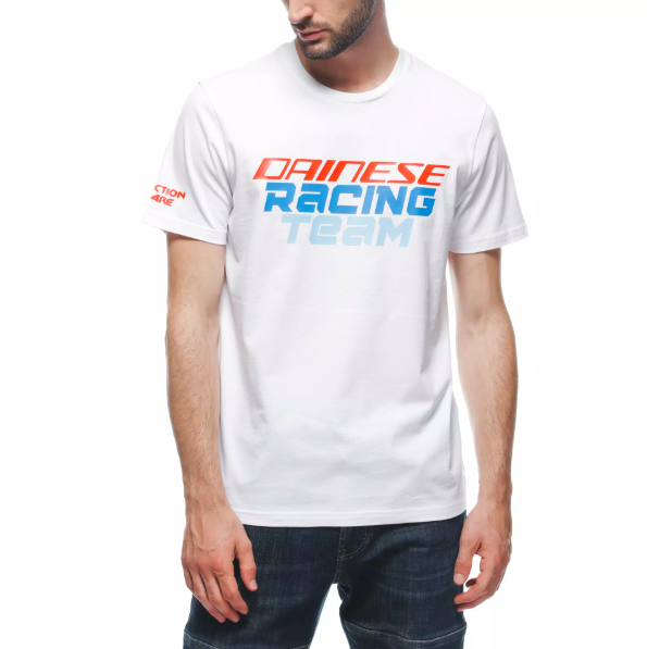 DAİNESE RACİNG TEAM BEYAZ BİSİKLET YAKA KISAKOL TSHIRT - Resim 5