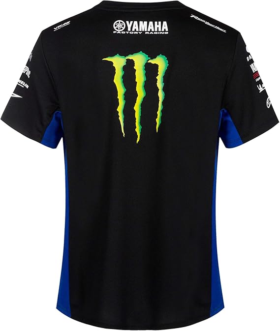 YAMAHA VR46 MONSTER TEAM SİYAH KISA KOL TSHİRT - Resim 2