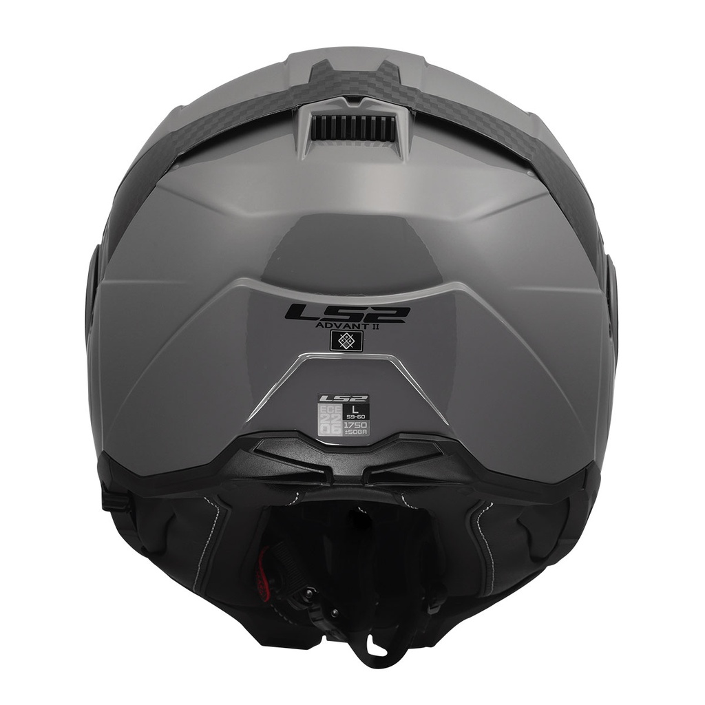 LS2 ADVANT 2 ÇENE AÇILIR NARDO GRİ KASK - Resim 5