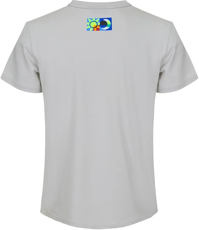 VR46 GÜNEŞ AY GRİ KISA KOL TSHİRT 