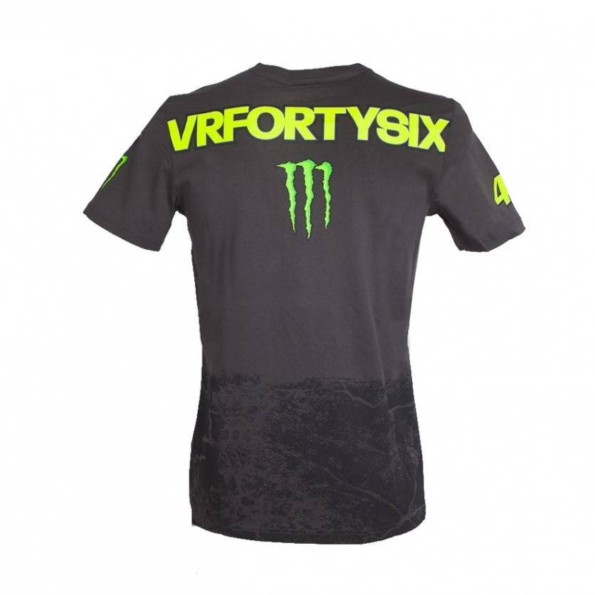 VR46 FORTYSIX MONSTER ANTRASİT TSHİRT 