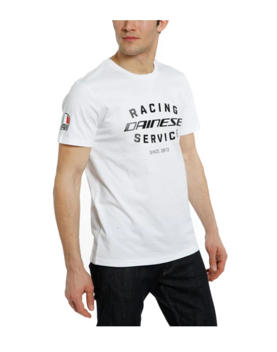 DAİNESE RACİNG SERVİCE BEYAZ BİSİKLET YAKA KISA KOL TSHİRT