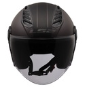 LS2 AIRFLOW 2 COVER MAT SİYAH-GRİ KASK 