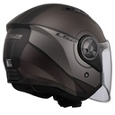 LS2 AIRFLOW 2 COVER MAT SİYAH-GRİ KASK 