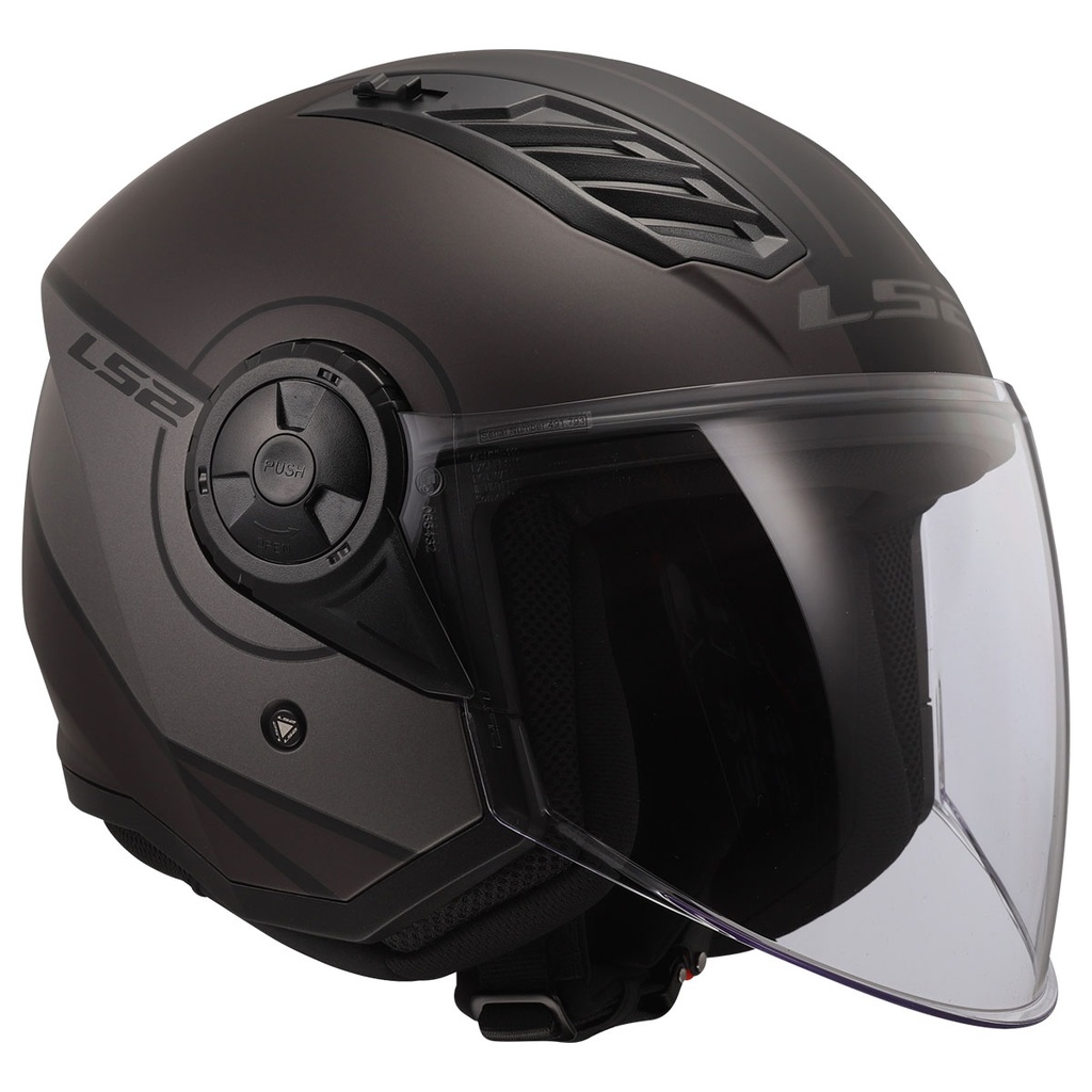 LS2 AIRFLOW 2 COVER MAT SİYAH-GRİ KASK 