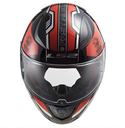 LS2 RAPID STRATUS SİYAH-KIRMIZI-GRİ KASK 