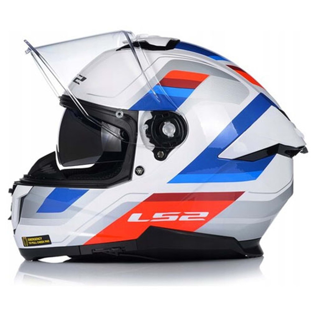 LS2 STREAM 2 VINTAGE BEYAZ-MAVİ-KIRMIZI KASK 