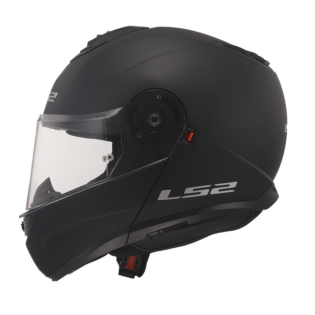 LS2 STROBE 2 MAT SİYAH ÇENE AÇILIR KASK 