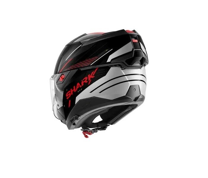 SHARK OXO RYDGER ÇENE AÇILIR SİYAH KIRMIZI KASK