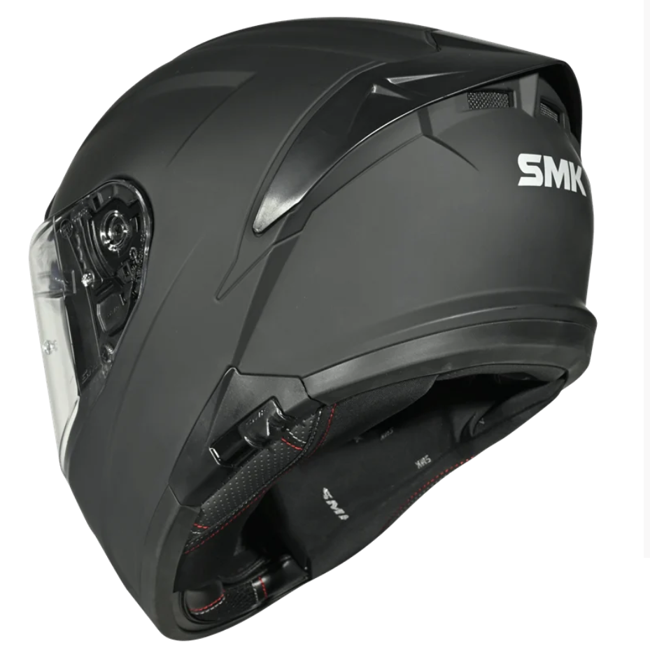 SMK TYPHOON SOLID MAT SİYAH KASK 