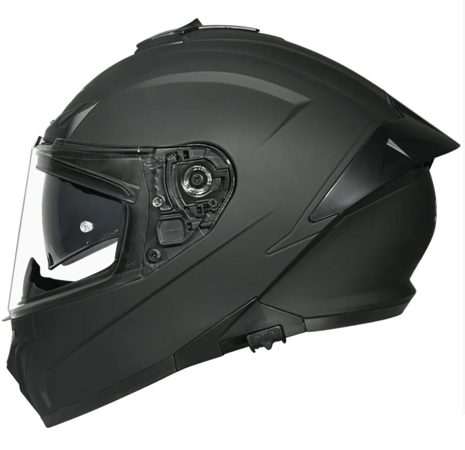 SMK TYPHOON SOLID MAT SİYAH KASK 