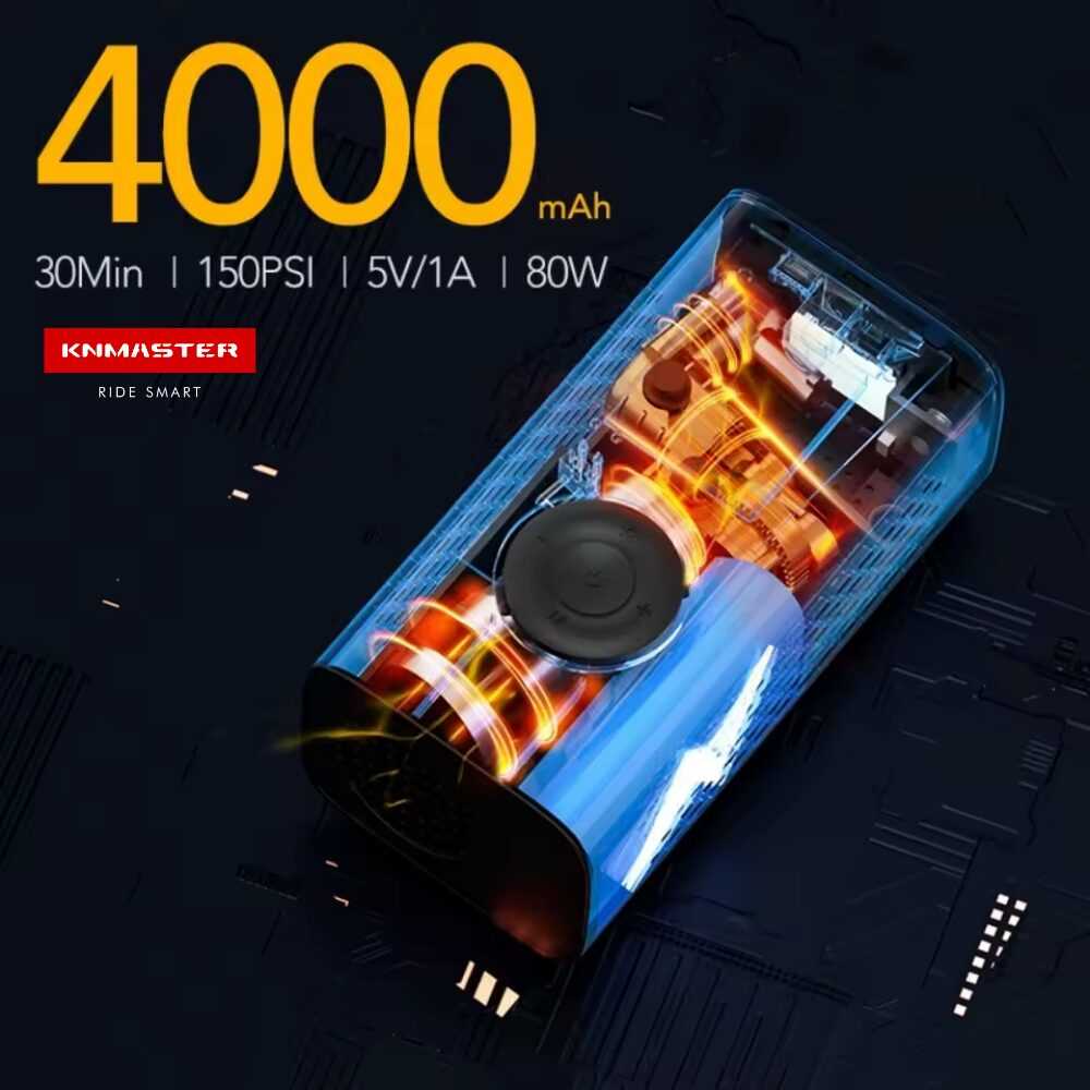 KNMASTER LP200-150 PSI DİJİAL GÖSTERGELİ ŞARJLI HAVA POMPASI