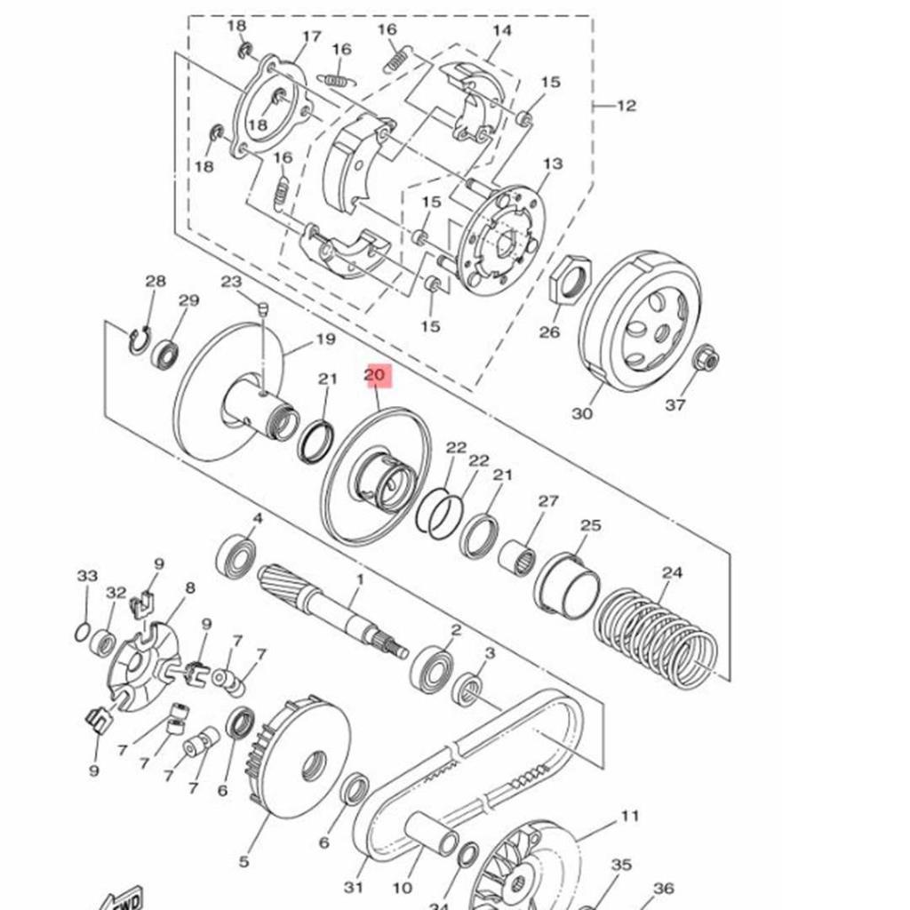 YAMAHA DELİGHT 115 ARA HAREKETLİ KASNAK