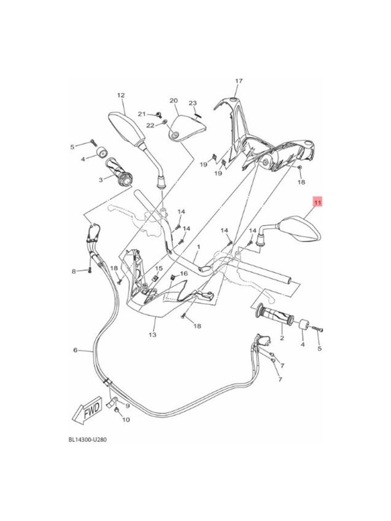 YAMAHA XMAX 250 300 SOL AYNA 2024-2025