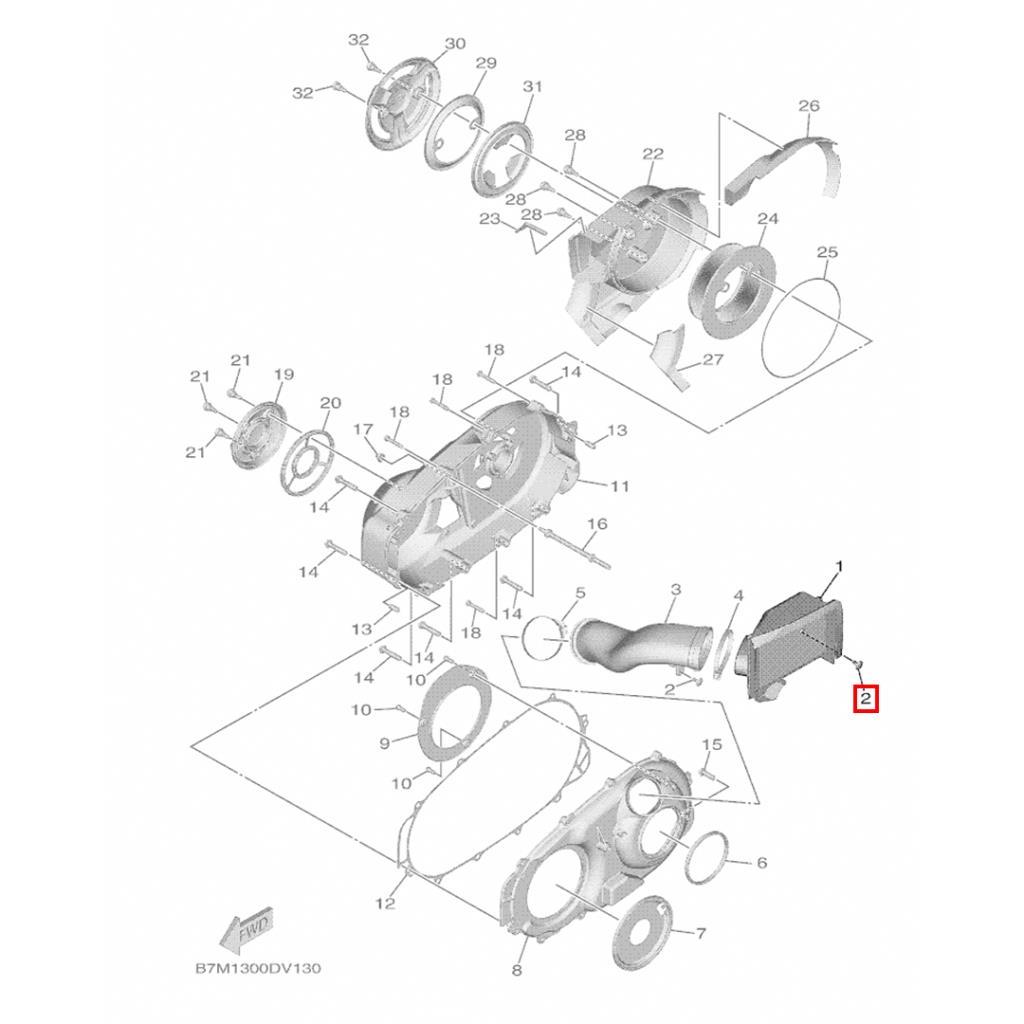 YAMAHA TMAX 560 KAVRAMA FİLTRESİ 2020-2025
