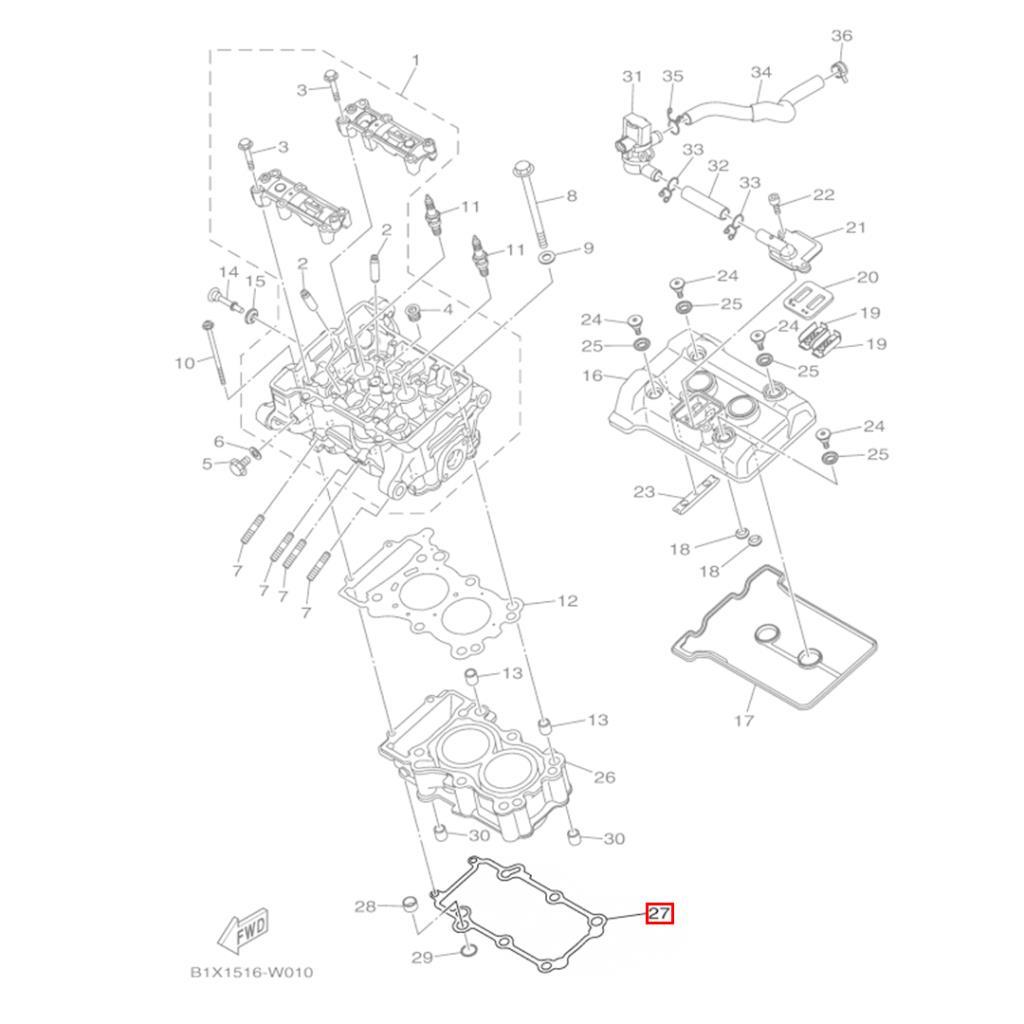 YAMAHA YZF R25 MT25 SİLİNDİR ALT CONTA 2021-2025