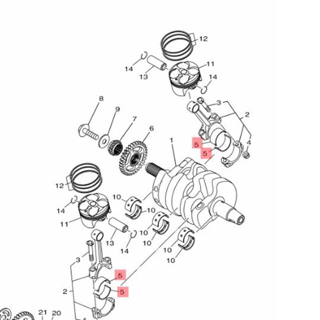 YAMAHA YZF R25 MT25 KOL YATAK YEŞİL 2015-2024 