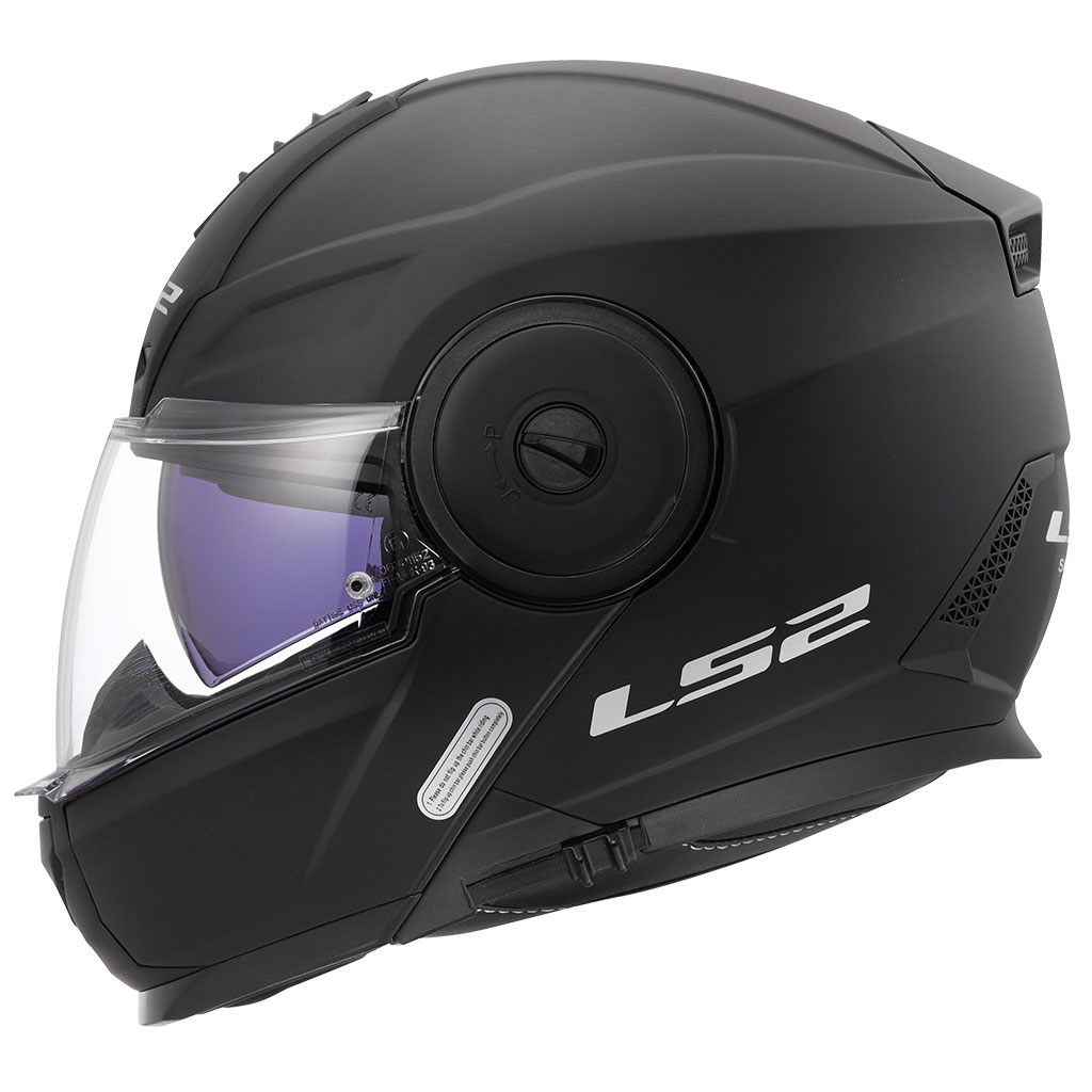 LS2 SCOPE 2 ÇENE AÇILIR MAT SİYAH KASK 