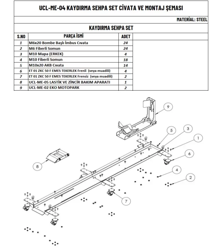 360 DERECE DÖNÜŞLÜ HAREKETİ MOTOSİKLET STANDI