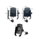 KNMASTER TT-600WU KABLOSUZ USB'Lİ GİDON VE AYNA BAĞLANTILI TELEFON TUTUCU - Resim 2