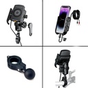 KNMASTER TT-600WU KABLOSUZ USB'Lİ GİDON VE AYNA BAĞLANTILI TELEFON TUTUCU - Resim 3