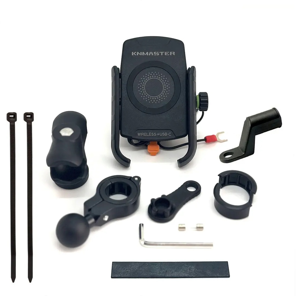 KNMASTER TT-600WU KABLOSUZ USB'Lİ GİDON VE AYNA BAĞLANTILI TELEFON TUTUCU - Resim 4