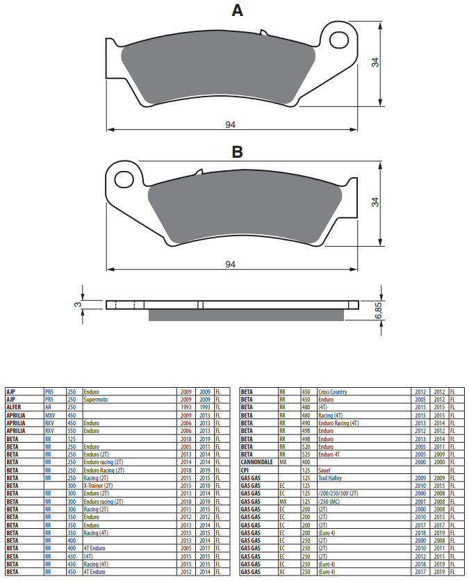 GOLD FREN 041 K5 CERAMIC CARBON FREN BALATASI 