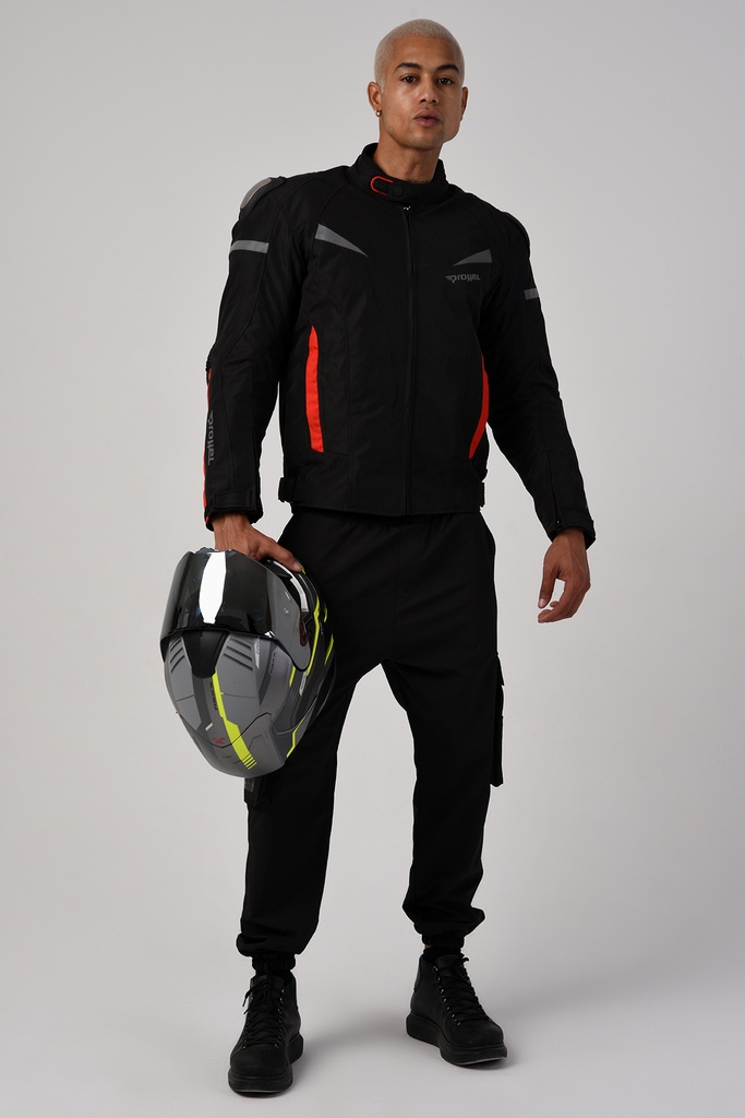 PROHEL COLOMBIA SİYAH KIRMIZI HÖRGÜÇLÜ MEVSİMLİK MONT 