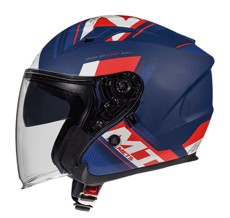 MT AVENUE SİDEWAY MAT MAVİ GÜNEŞ VİZÖRLÜ YARIM KASK