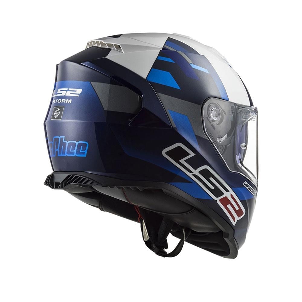 LS2 STORM 2 MCPHEE REPLİCA MAVİ BEYAZ KAPALI KASK 