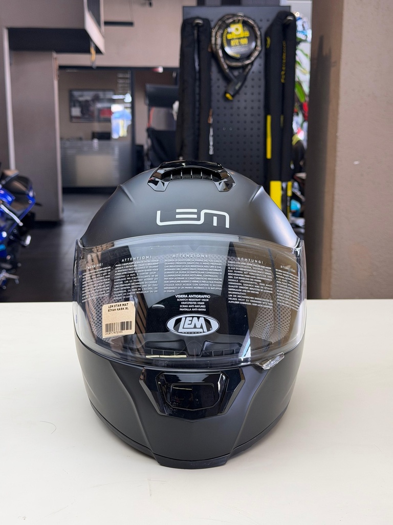 LEM STAR 140 MAT SİYAH FULL FACE KASK 