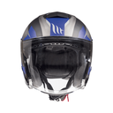 MT THUNDER 3 SİYAH MAVİ GÜNEŞ VİZÖRLÜ YARIM KASK