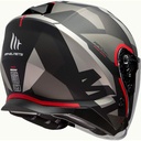 MT THUNDER 3 SİYAH KIRMIZI GÜNEŞ VİZÖRLÜ YARIM KASK 