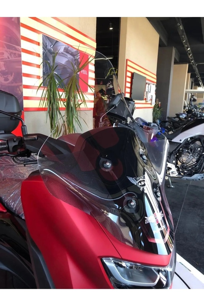 YAMAHA N-MAX 125 155 ABV ŞEFFAF TUR CAMI 2021-2024 - Resim 3