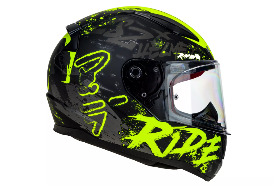 LS2 RAPID NAUGHTY SİYAH-NEON KAPALI KASK