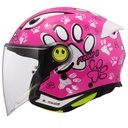 LS2 FUNNY 2 PAWS PEMBE ÇOCUK YARIM KASK 