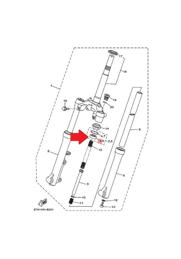 YAMAHA DELİGHT 115 CRYPTON T110R ÖN AMORTİSÖR KEÇESİ