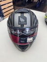 MT THUNDER MAT GRİ-GOLD KAPALI KASK