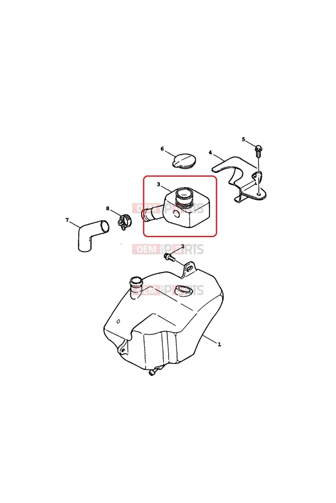 YAMAHA BWS 100 YAĞ DEPO ÜST HAZNE  