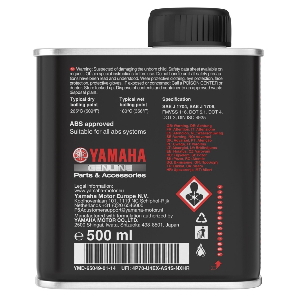 YAMALUBE DOT 5.1 FREN HİDROLİK YAĞI 500 ML. - Resim 2