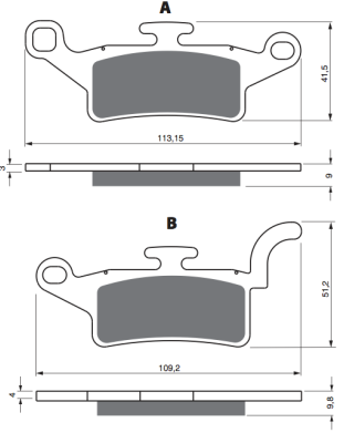 YAMAHA XENTER 150 ÖN FREN BALATASI - Resim 2