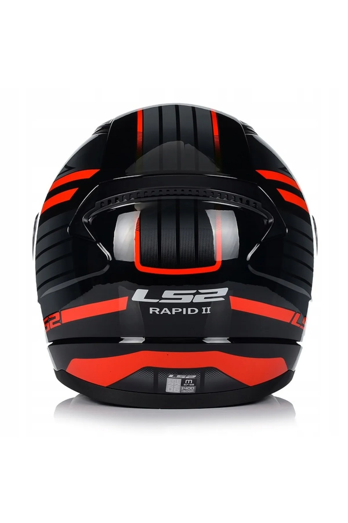 LS2 RAPID 2 CIRCUIT SİYAH-GRİ-KIRMIZI KAPALI KASK - Resim 3