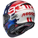 SHOEI NXR 2 MARQUEZ AMERICAN SPIRIT TC-10 KAPALI KASK - Resim 2