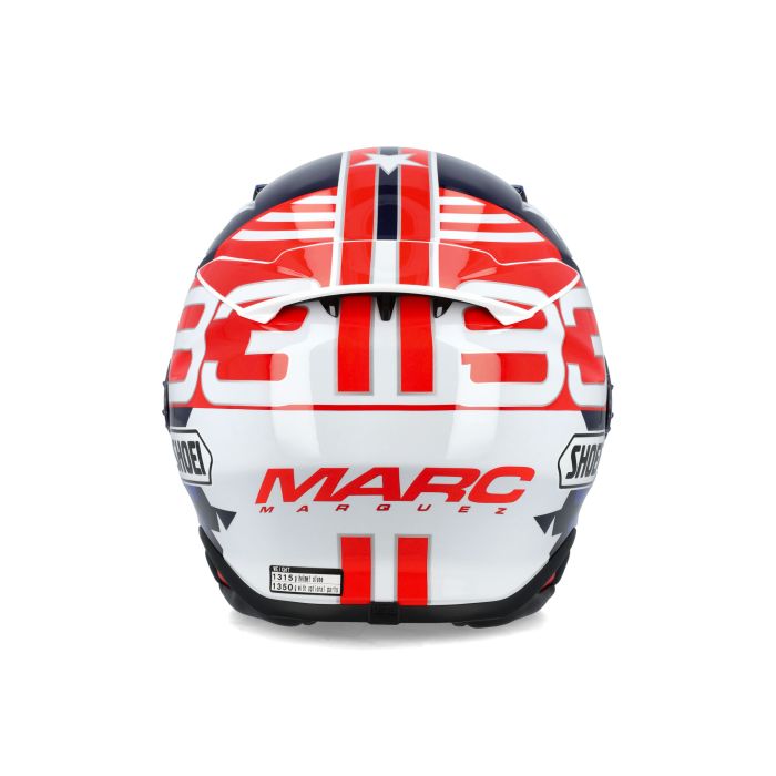 SHOEI NXR 2 MARQUEZ AMERICAN SPIRIT TC-10 KAPALI KASK - Resim 4