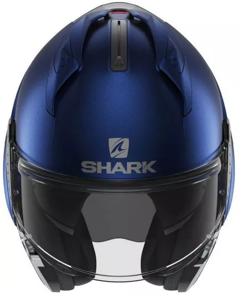 SHARK EVO GT BLANK MAT MAVİ ÇENE ÇILIR KASK - Resim 5