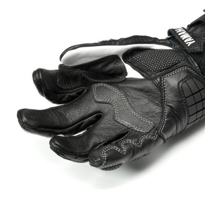 YAMAHA RACİNG DERİ ELDİVEN BEYAZ - Resim 3