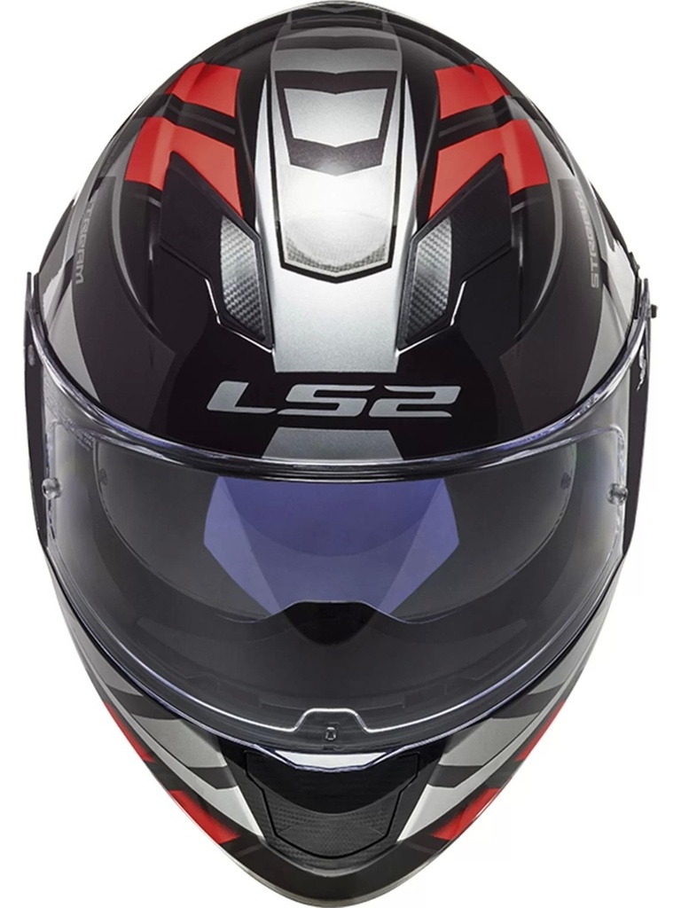 LS2 FF320 STREAM EVO LOOP SİYAH-KIRMIZI KAPALI KASK - Resim 3