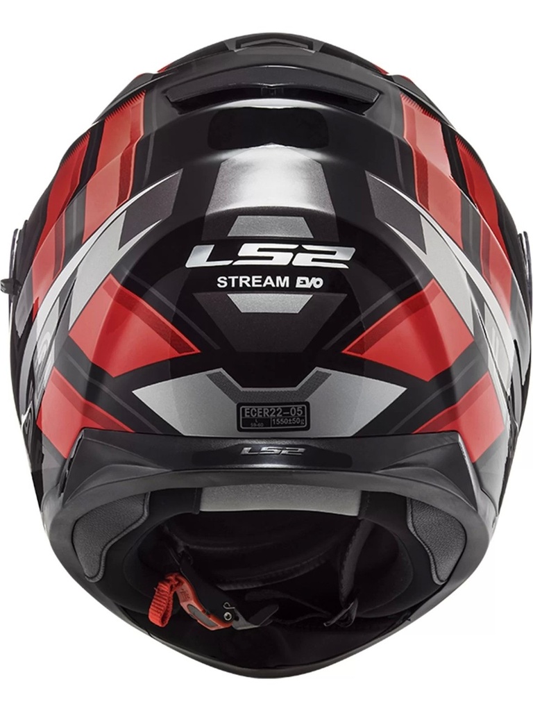 LS2 FF320 STREAM EVO LOOP SİYAH-KIRMIZI KAPALI KASK - Resim 4