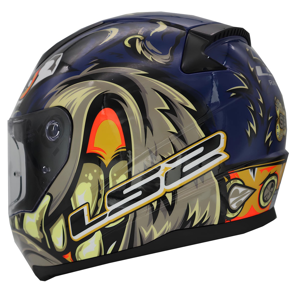 LS2 RAPID 2 SPOX MAVİ-GRİ KAPALI KASK - Resim 3