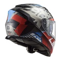 LS2 STORM 2 SPRINTER MAT SİYAH-KIRMIZI-TITANIUM KAPALI KASK - Resim 2